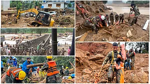 PTI : Visuals from the relief and rescue operations in Wayanad, Kerala |